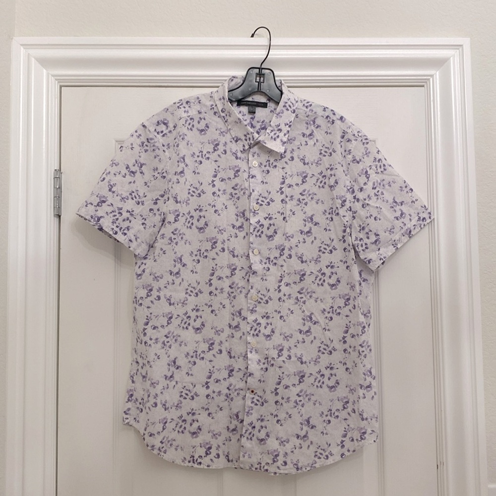 John Varvatos USA floral button down size L great condition